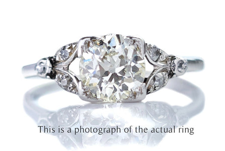 Mid-Century 1.00ct J/VS2 Old European Cut Diamond Engagement Ring - Bloomsbury Manor Ltd
