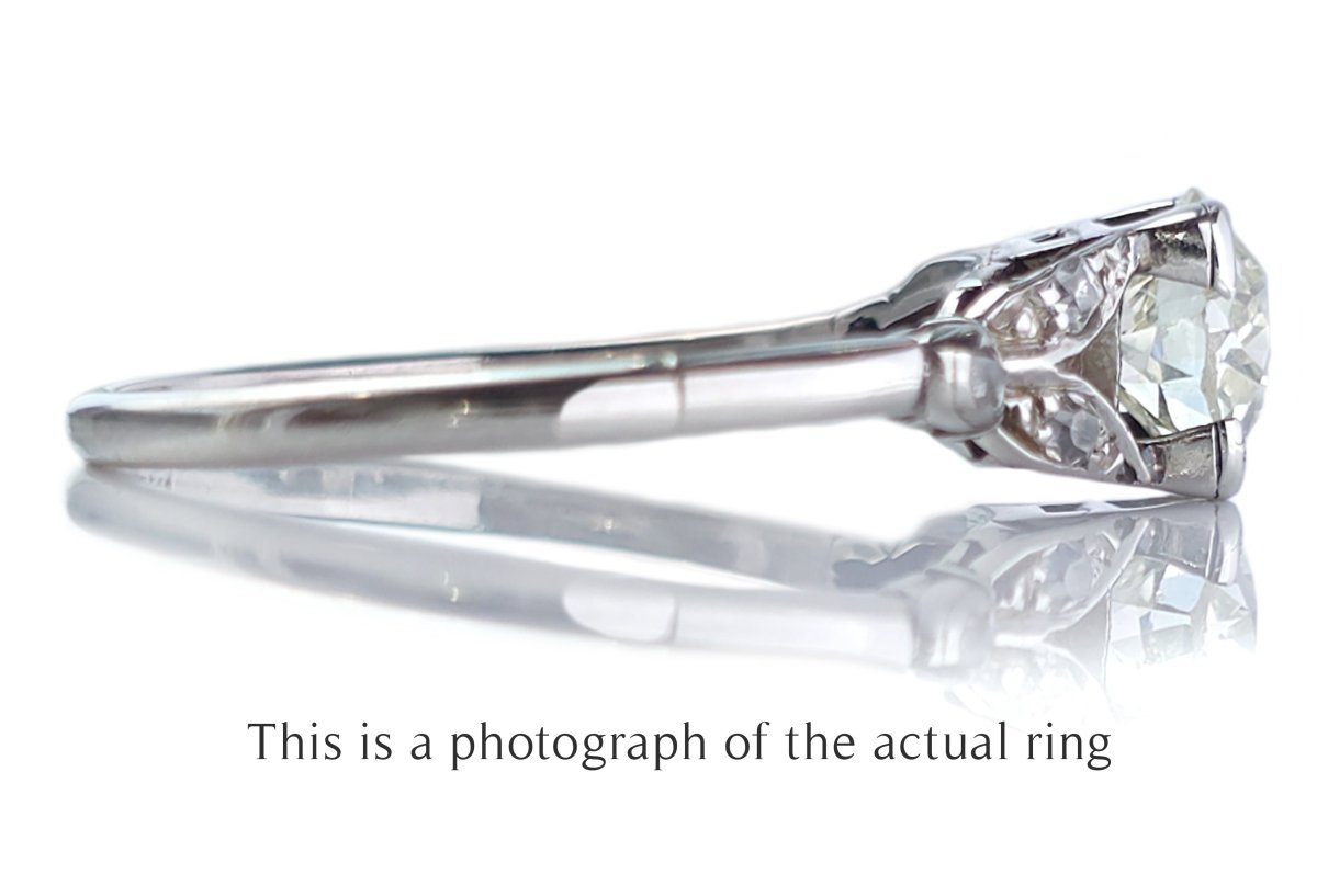 Mid-Century 1.00ct J/VS2 Old European Cut Diamond Engagement Ring - Bloomsbury Manor Ltd