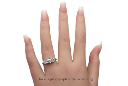 Mid Century 1.35tcw Old European Cut Diamond Engagement Ring - Bloomsbury Manor Ltd