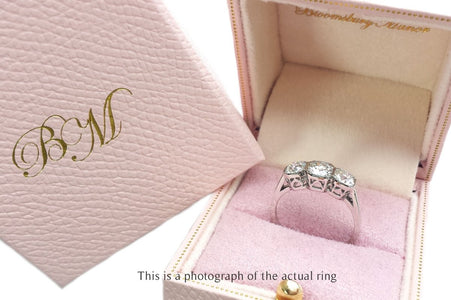 Mid Century 1.35tcw Old European Cut Diamond Engagement Ring - Bloomsbury Manor Ltd