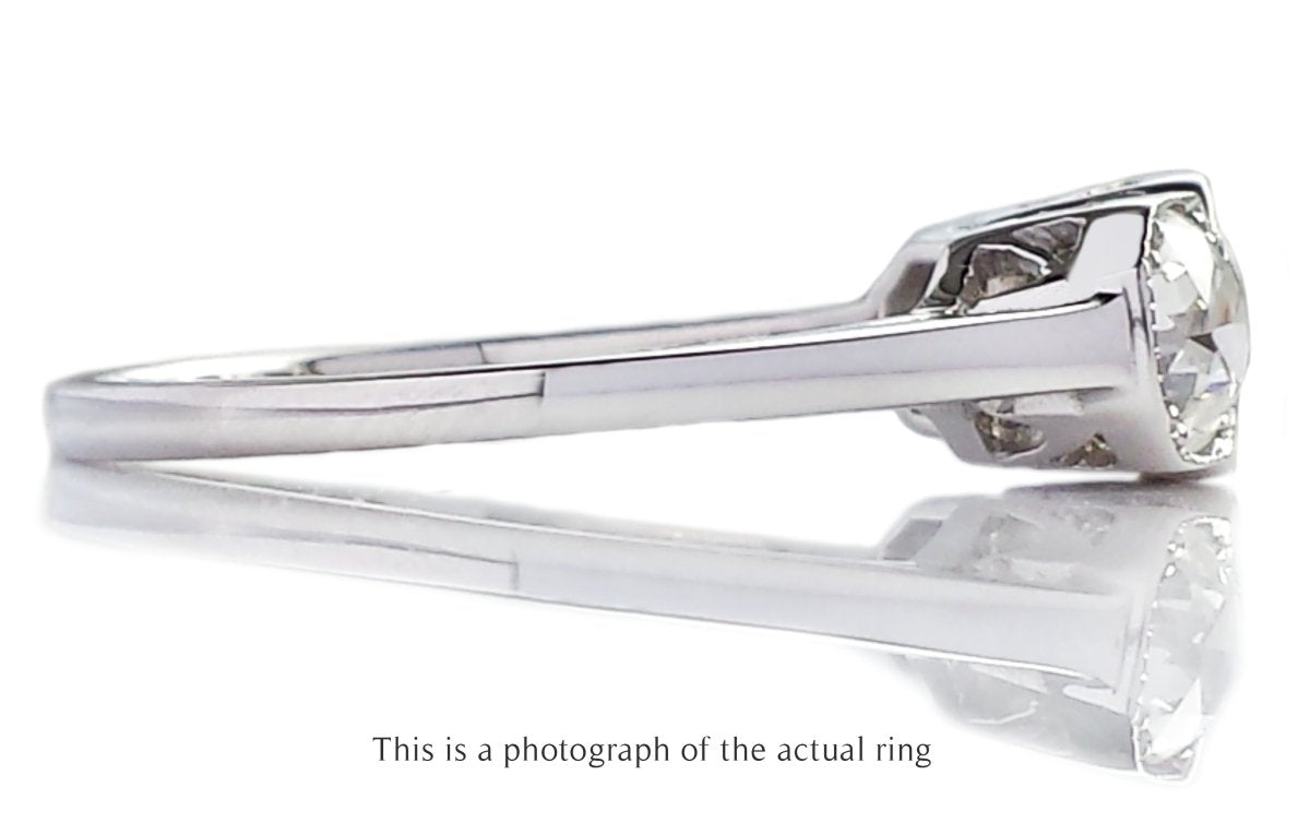 Mid Century 1.35tcw Old European Cut Diamond Engagement Ring - Bloomsbury Manor Ltd