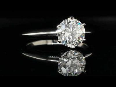 Video of Tiffany & Co 1.19ct H/VS2 Round Brilliant Diamond Engagement Ring - Bloomsbury Manor Ltd
