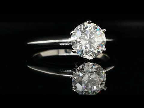 Video of Tiffany & Co 1.19ct H/VS2 Round Brilliant Diamond Engagement Ring - Bloomsbury Manor Ltd