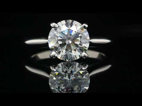 Cartier 1.81ct G/VS1 Triple-X Solitaire 1895 Round Brilliant Cut Diamond Engagement Ring video