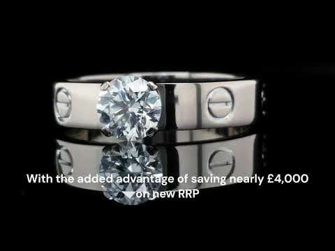 Cartier 0.54ct D IF Triple XXX Diamond Solitaire Love Ring Bloomsbury Manor Ltd