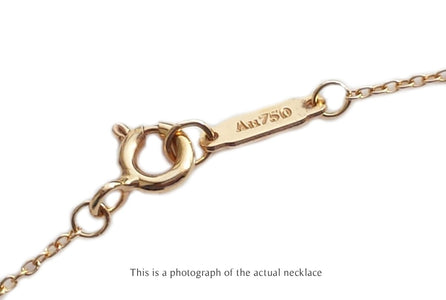 Tiffany & Co 0.12ct Round Brilliant Diamond 18k Rose Gold Pendant - Bloomsbury Manor Ltd
