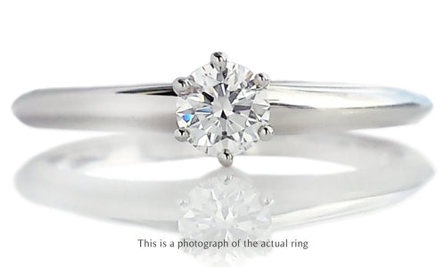 Tiffany & Co 0.24ct E/IF Round Brilliant Diamond Engagement Ring - Bloomsbury Manor Ltd