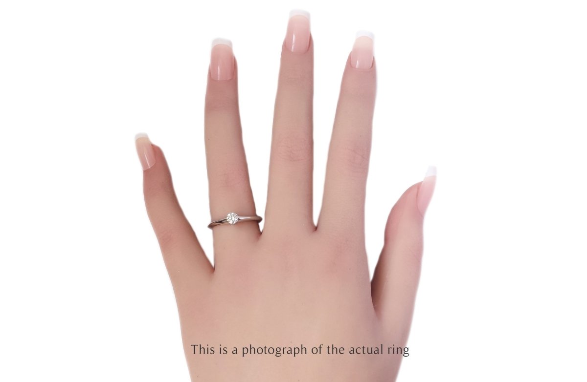 Tiffany & Co 0.24ct E/IF Round Brilliant Diamond Engagement Ring - Bloomsbury Manor Ltd