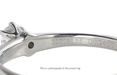 Tiffany & Co 0.24ct E/IF Round Brilliant Diamond Engagement Ring - Bloomsbury Manor Ltd