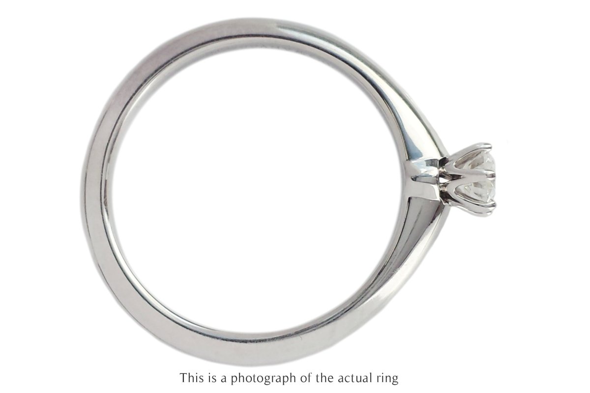 Tiffany & Co 0.24ct E/IF Round Brilliant Diamond Engagement Ring - Bloomsbury Manor Ltd