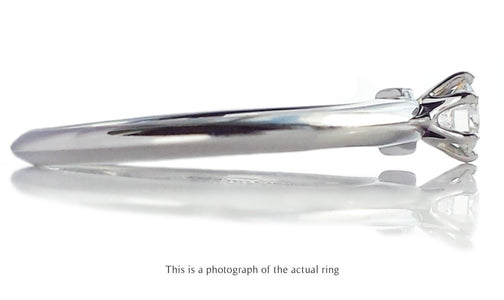 Tiffany & Co 0.24ct E/IF Round Brilliant Diamond Engagement Ring - Bloomsbury Manor Ltd