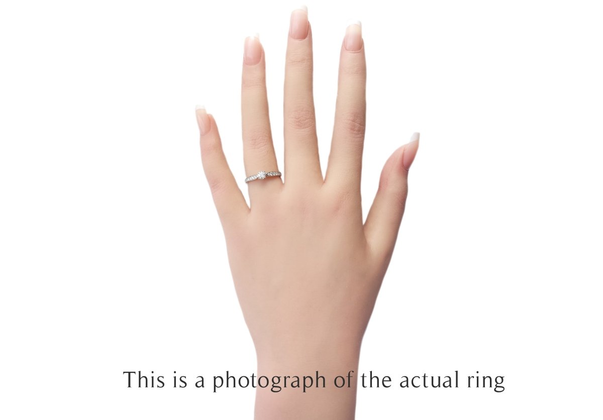 Tiffany & Co 0.24ct I/VS1 Round Brilliant Diamond Harmony Engagement Ring - Bloomsbury Manor Ltd