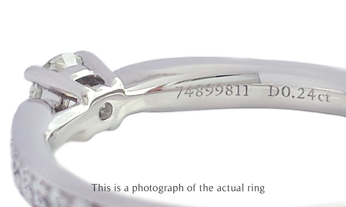 Tiffany & Co 0.24ct I/VS1 Round Brilliant Diamond Harmony Engagement Ring - Bloomsbury Manor Ltd