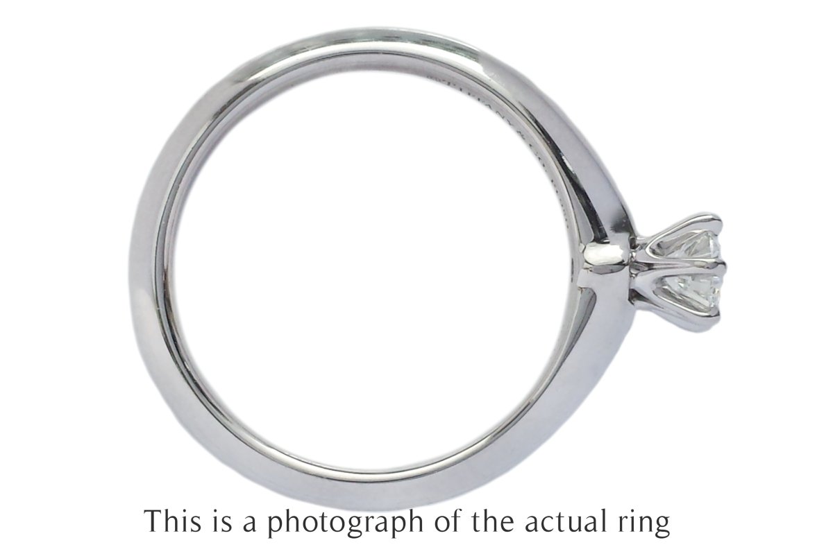 Tiffany & Co 0.25ct G/VVS1 Round Brilliant Diamond Engagement Ring - Bloomsbury Manor Ltd