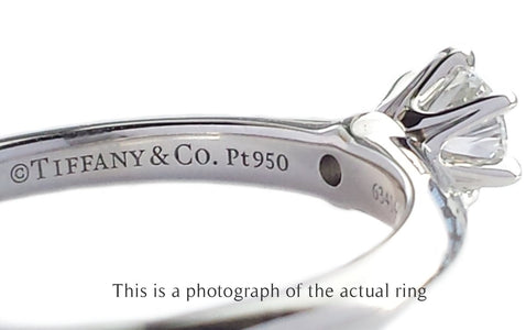 Tiffany & Co 0.25ct G/VVS1 Round Brilliant Diamond Engagement Ring - Bloomsbury Manor Ltd