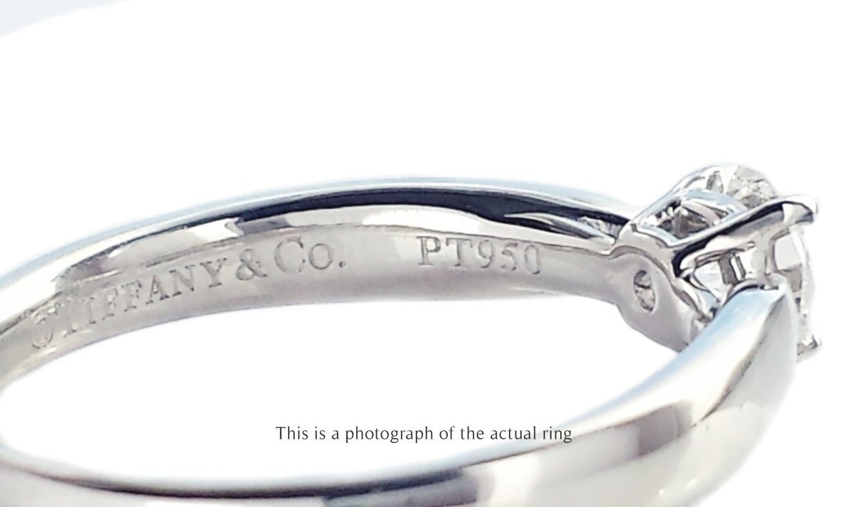Tiffany & Co 0.29ct E/VS1 Round Brilliant Diamond Harmony Engagement Ring - Bloomsbury Manor Ltd