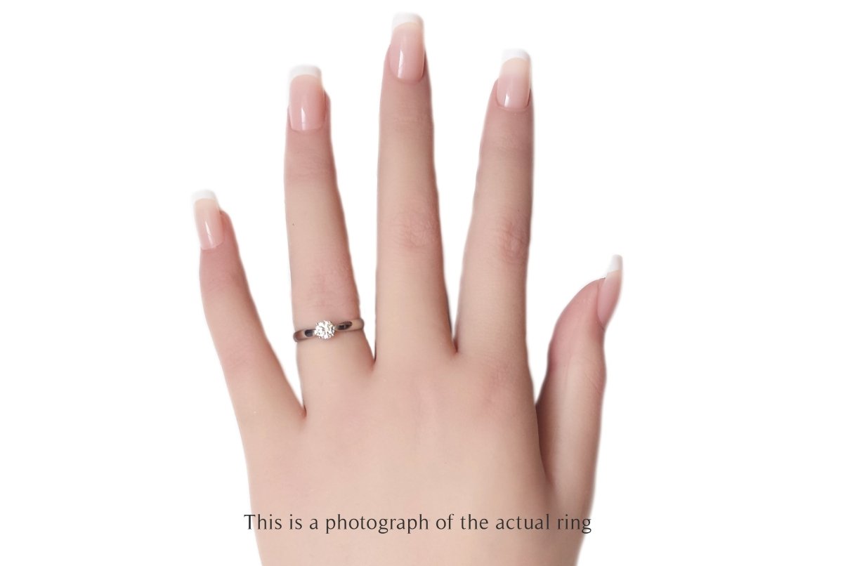 Tiffany & Co 0.29ct E/VS1 Round Brilliant Diamond Harmony Engagement Ring - Bloomsbury Manor Ltd