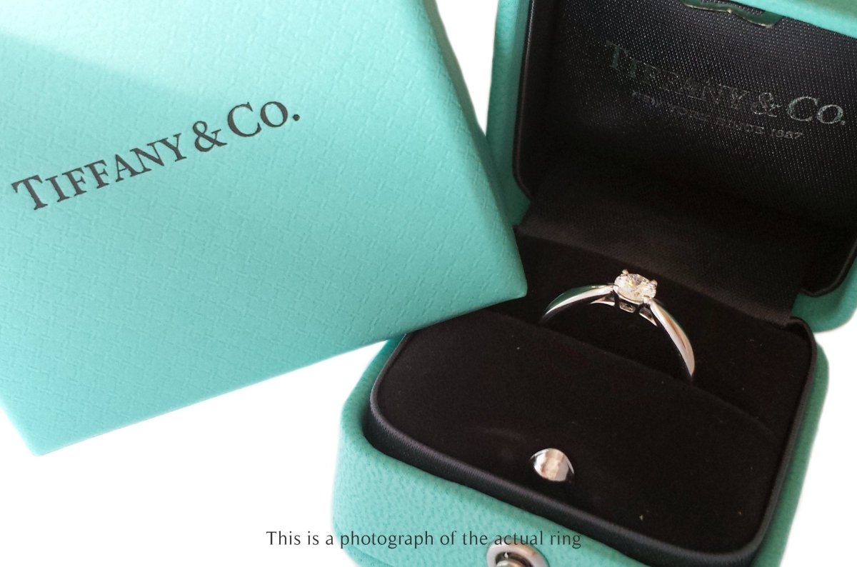Tiffany & Co 0.29ct E/VS1 Round Brilliant Diamond Harmony Engagement Ring - Bloomsbury Manor Ltd