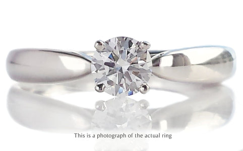 Tiffany & Co 0.29ct E/VS1 Round Brilliant Diamond Harmony Engagement Ring - Bloomsbury Manor Ltd