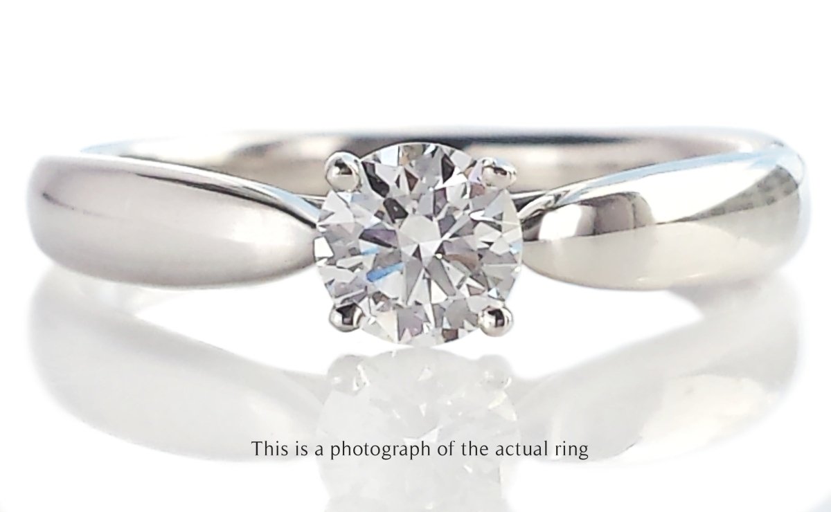 Tiffany & Co 0.29ct E/VS1 Round Brilliant Diamond Harmony Engagement Ring - Bloomsbury Manor Ltd