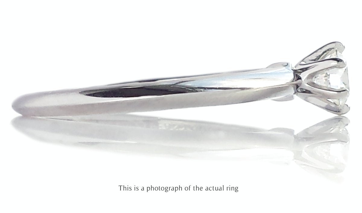 Tiffany & Co 0.31ct H/VS1 Round Brilliant Diamond Engagement Ring - Bloomsbury Manor Ltd