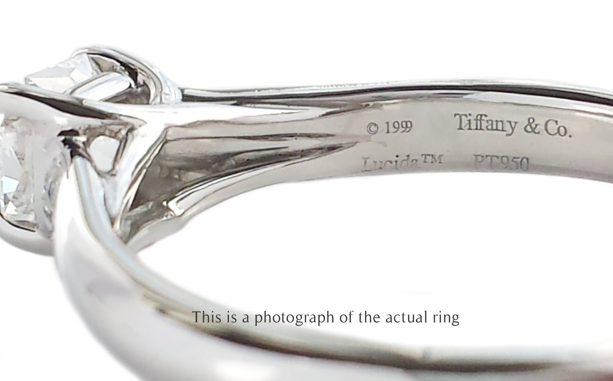 Tiffany & Co 0.52ct E/VVS2 Lucida Diamond Engagement Ring - Bloomsbury Manor Ltd