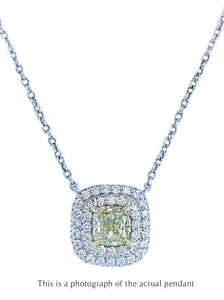 Tiffany & Co 0.52ct Fancy Yellow VS1 Diamond Soleste Pendant - Bloomsbury Manor Ltd