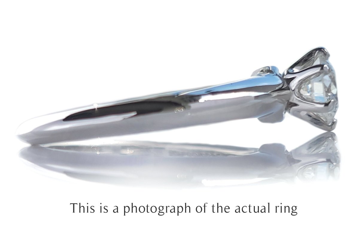 Tiffany & Co 0.55ct H/IF Round Brilliant Cut Diamond Engagement Ring - Bloomsbury Manor Ltd