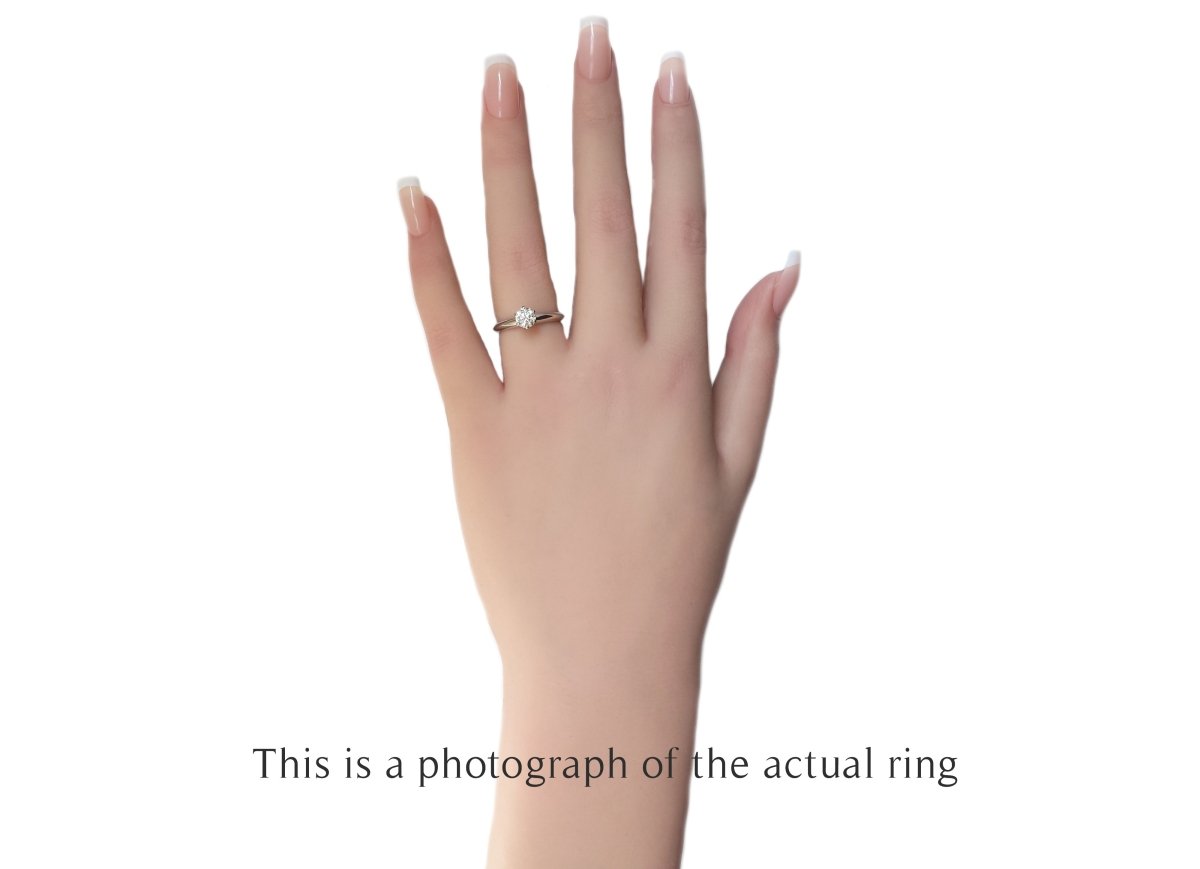 Tiffany & Co 0.55ct H/IF Round Brilliant Cut Diamond Engagement Ring - Bloomsbury Manor Ltd