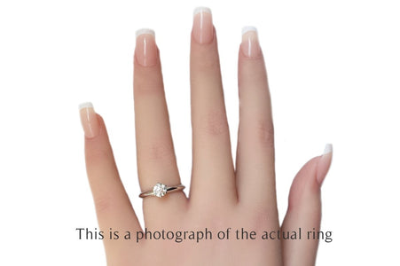Tiffany & Co 0.55ct H/IF Round Brilliant Cut Diamond Engagement Ring - Bloomsbury Manor Ltd