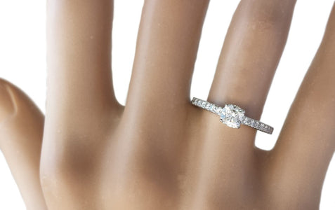 Tiffany & Co. 0.56tcw I/VVS2 Novo Diamond Engagement Ring - Bloomsbury Manor Ltd