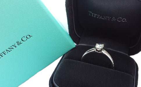 Tiffany & Co. 0.56tcw I/VVS2 Novo Diamond Engagement Ring - Bloomsbury Manor Ltd