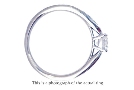 Tiffany & Co. 0.58tcw D/IF Harmony Round Brilliant Cut Diamond Engagement Ring with Side Stones - Bloomsbury Manor Ltd
