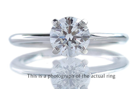 Tiffany & Co 0.61ct D/IF True Round Brilliant Engagement Ring - Bloomsbury Manor Ltd