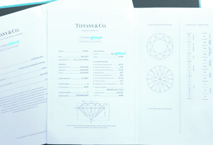 Tiffany & Co 0.61ct D/IF True Round Brilliant Engagement Ring - Bloomsbury Manor Ltd