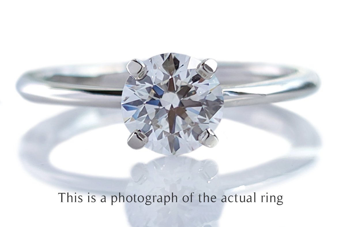 Tiffany & Co 0.61ct D/IF True Round Brilliant Engagement Ring - Bloomsbury Manor Ltd