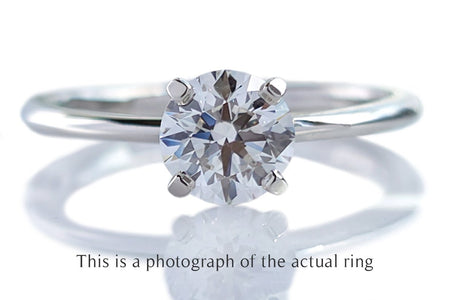 Tiffany & Co 0.61ct D/IF True Round Brilliant Engagement Ring - Bloomsbury Manor Ltd
