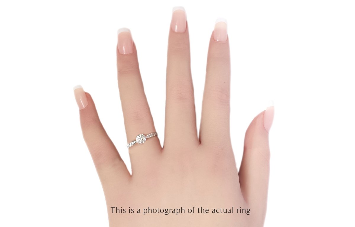 Tiffany & Co 0.62tcw I/VS2 Round Brilliant Diamond Harmony Engagement Ring - Bloomsbury Manor Ltd