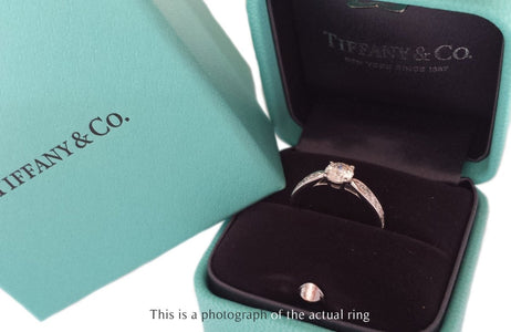 Tiffany & Co 0.62tcw I/VS2 Round Brilliant Diamond Harmony Engagement Ring - Bloomsbury Manor Ltd