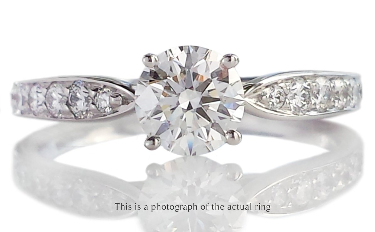 Tiffany & Co 0.62tcw I/VS2 Round Brilliant Diamond Harmony Engagement Ring - Bloomsbury Manor Ltd
