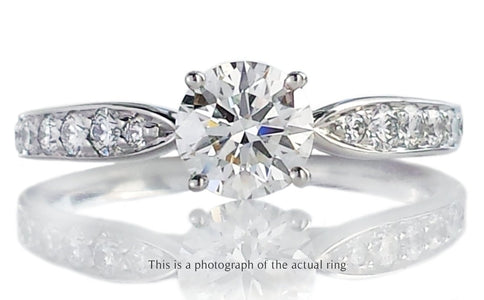 Tiffany & Co 0.62tcw I/VS2 Round Brilliant Diamond Harmony Engagement Ring - Bloomsbury Manor Ltd