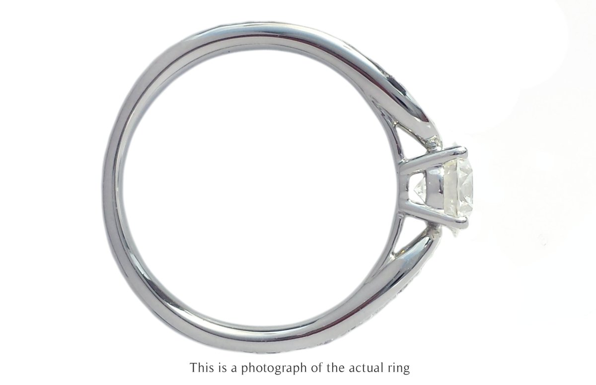 Tiffany & Co 0.62tcw I/VS2 Round Brilliant Diamond Harmony Engagement Ring - Bloomsbury Manor Ltd