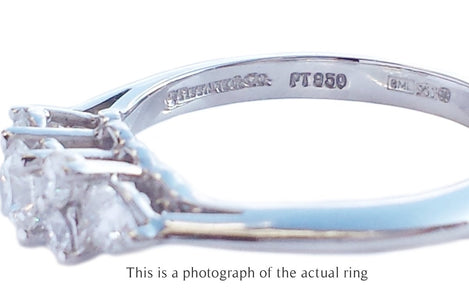 Tiffany & Co. 0.63ct 7 - Stone Diamond Engagement Ring - Bloomsbury Manor Ltd