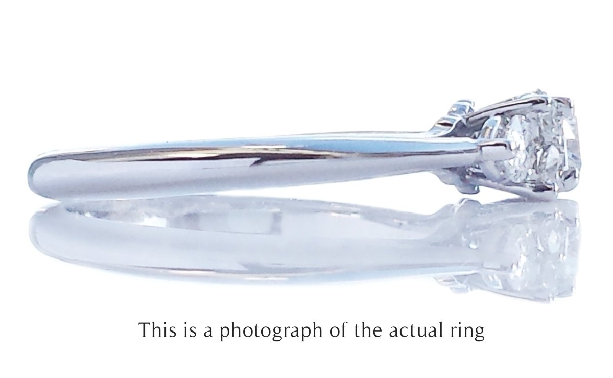 Tiffany & Co. 0.63ct 7 - Stone Diamond Engagement Ring - Bloomsbury Manor Ltd