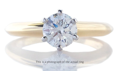 Tiffany & Co 0.63ct E/VVS2 Round Brilliant Diamond Engagement Ring - Bloomsbury Manor Ltd