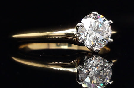 Tiffany & Co 0.63ct E/VVS2 Round Brilliant Diamond Engagement Ring - Bloomsbury Manor Ltd