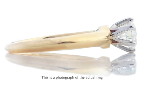 Tiffany & Co 0.63ct E/VVS2 Round Brilliant Diamond Engagement Ring - side view