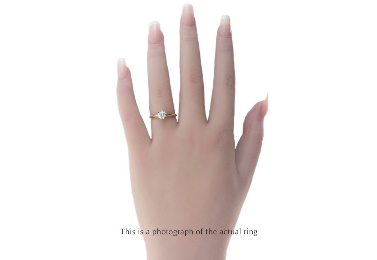 Tiffany & Co 0.63ct E/VVS2 Round Brilliant Diamond Engagement Ring - Bloomsbury Manor Ltd