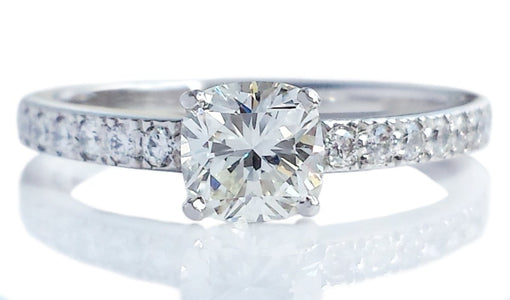 Tiffany & Co. 0.65tcw I/VS1 Triple XXX Novo Diamond Engagement Ring - Bloomsbury Manor Ltd