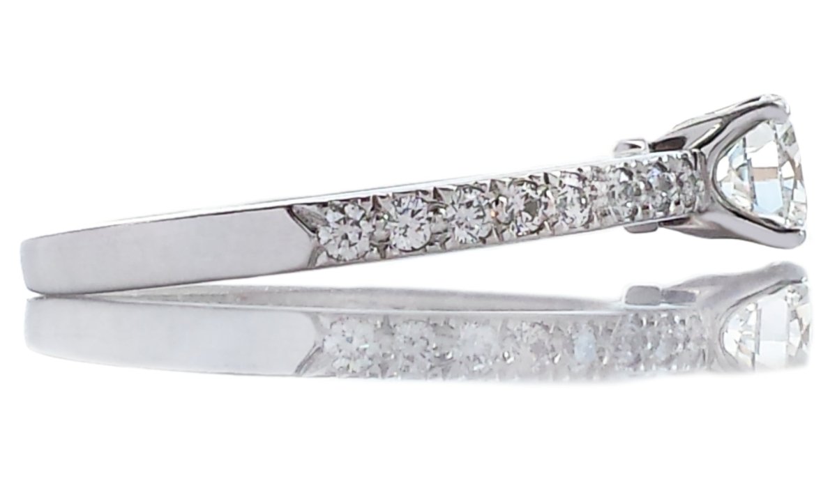 Tiffany & Co. 0.65tcw I/VS1 Triple XXX Novo Diamond Engagement Ring - Bloomsbury Manor Ltd